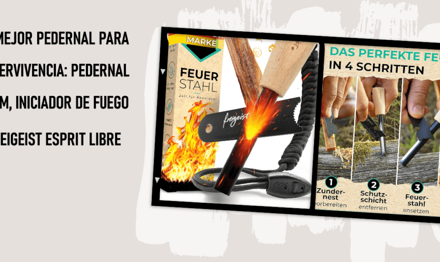 El mejor pedernal para supervivencia, Pedernal 12mm, Iniciador de Fuego Freigeist esprit libre